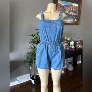 Express denim romper size  XS